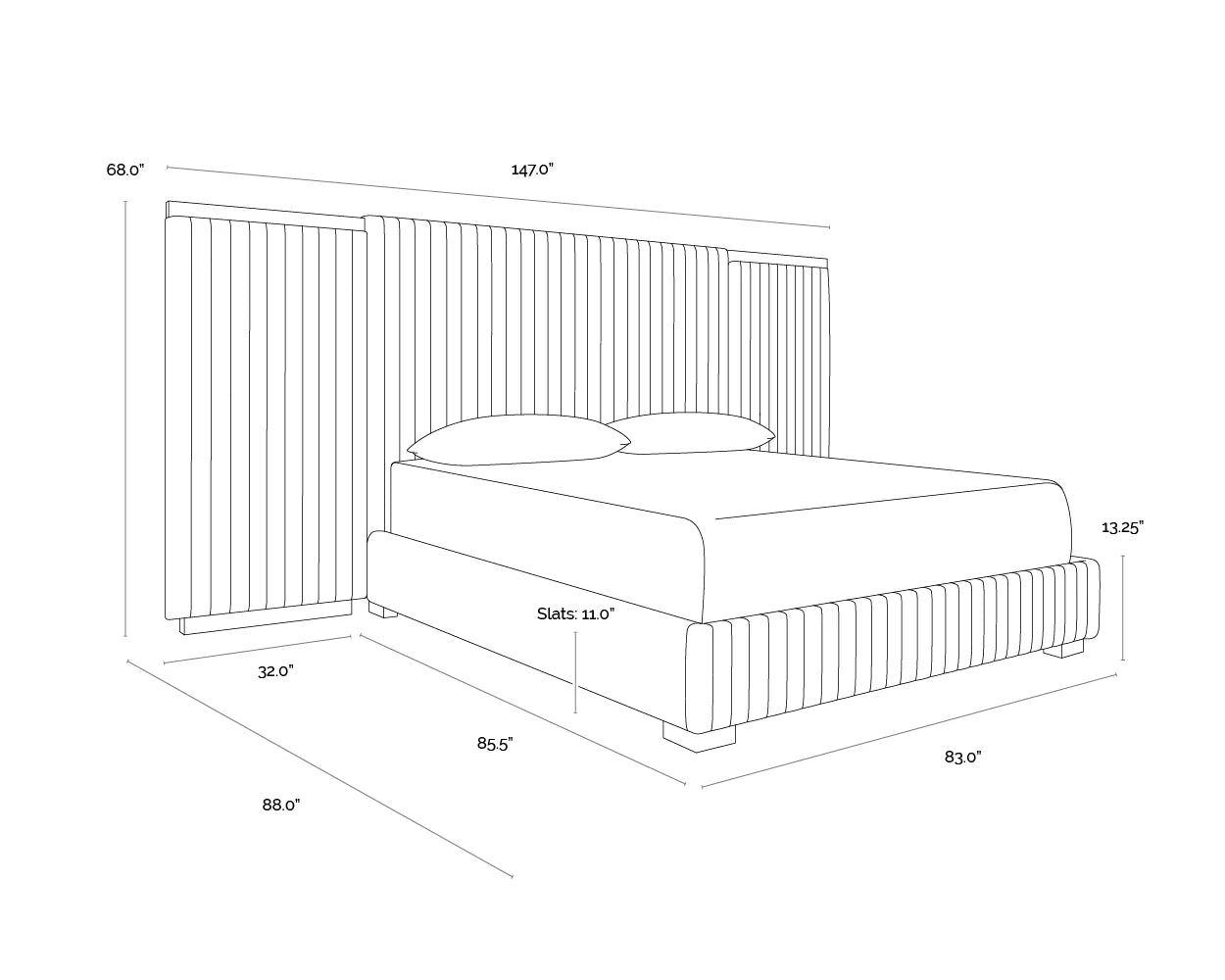 Tarrant Bed - King