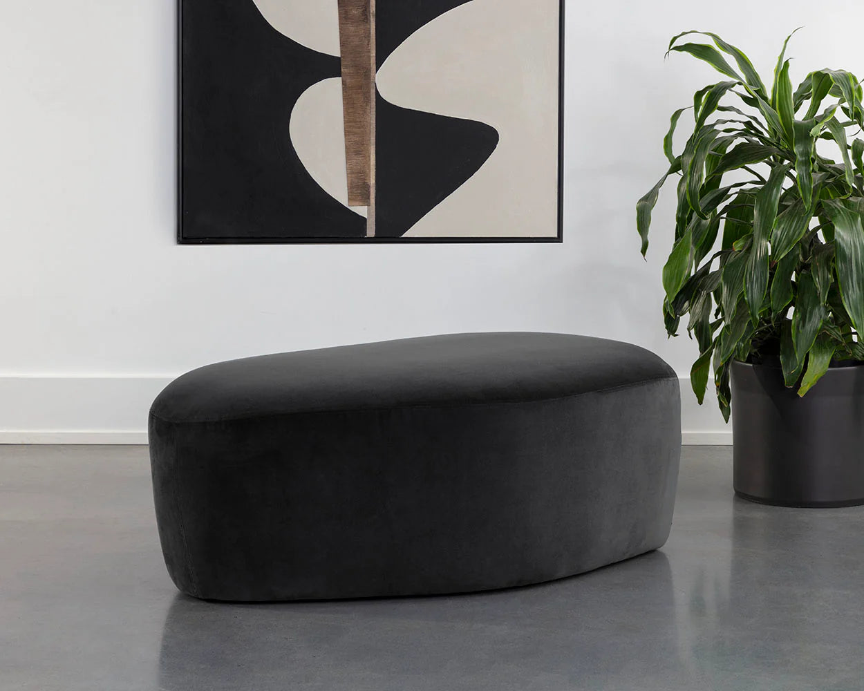 Soraya Ottoman - Shawdow Grey