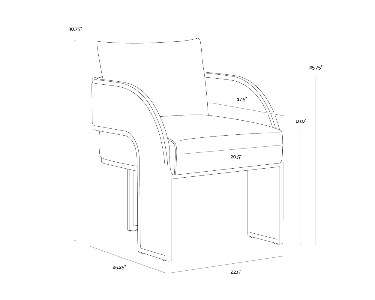 BAZ DINING ARMCHAIR - NAPA BEIGE