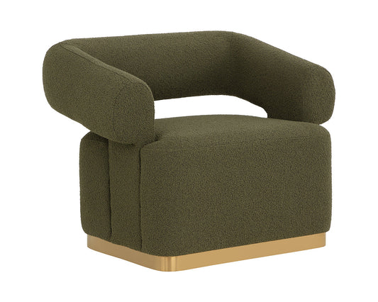 AGGIE SWIVEL LOUNGE CHAIR - COPENHAGEN OLIVE
