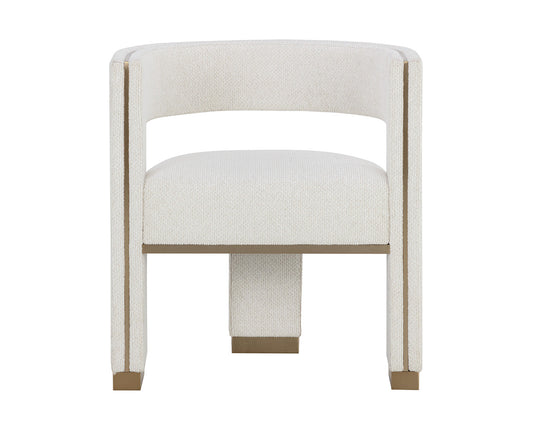 ADAMINA DINING ARMCHAIR - RHEA LIGHT BARLEY