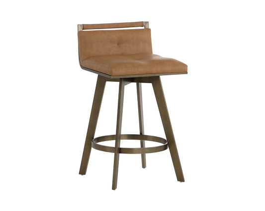 ARIZONA SWIVEL COUNTER STOOL - MILLIKEN COGNAC